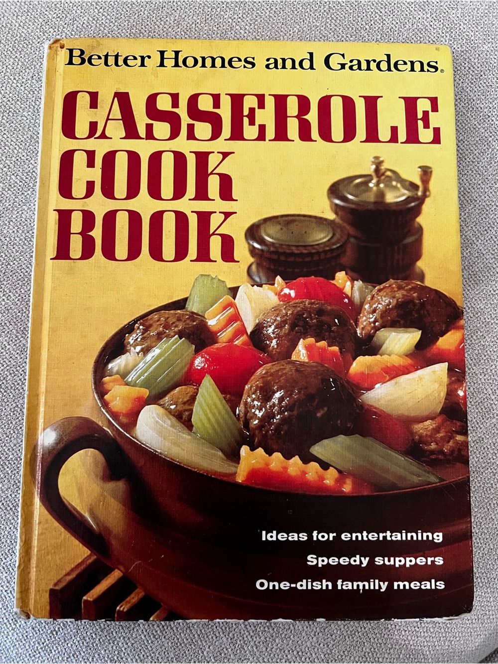 Vintage 1968 Better Homes and Gardens Casserole Cookbook Hardcover 8”x11”